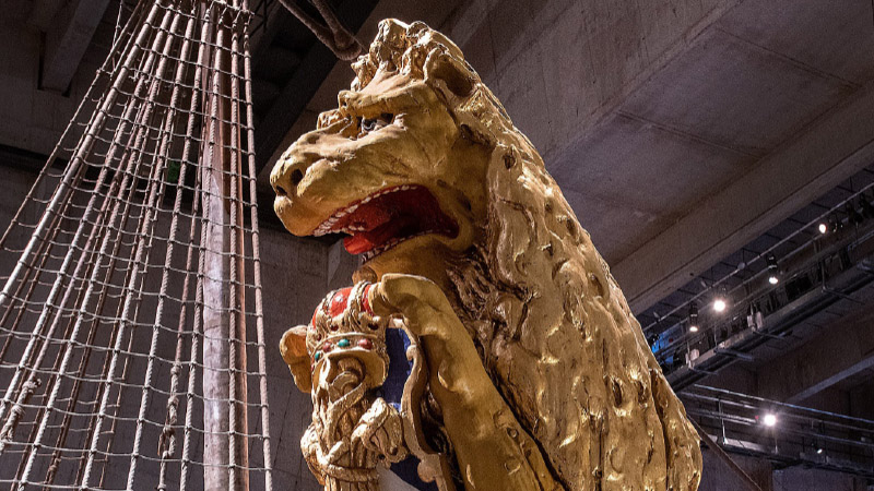 Lejon på Vasamuseet