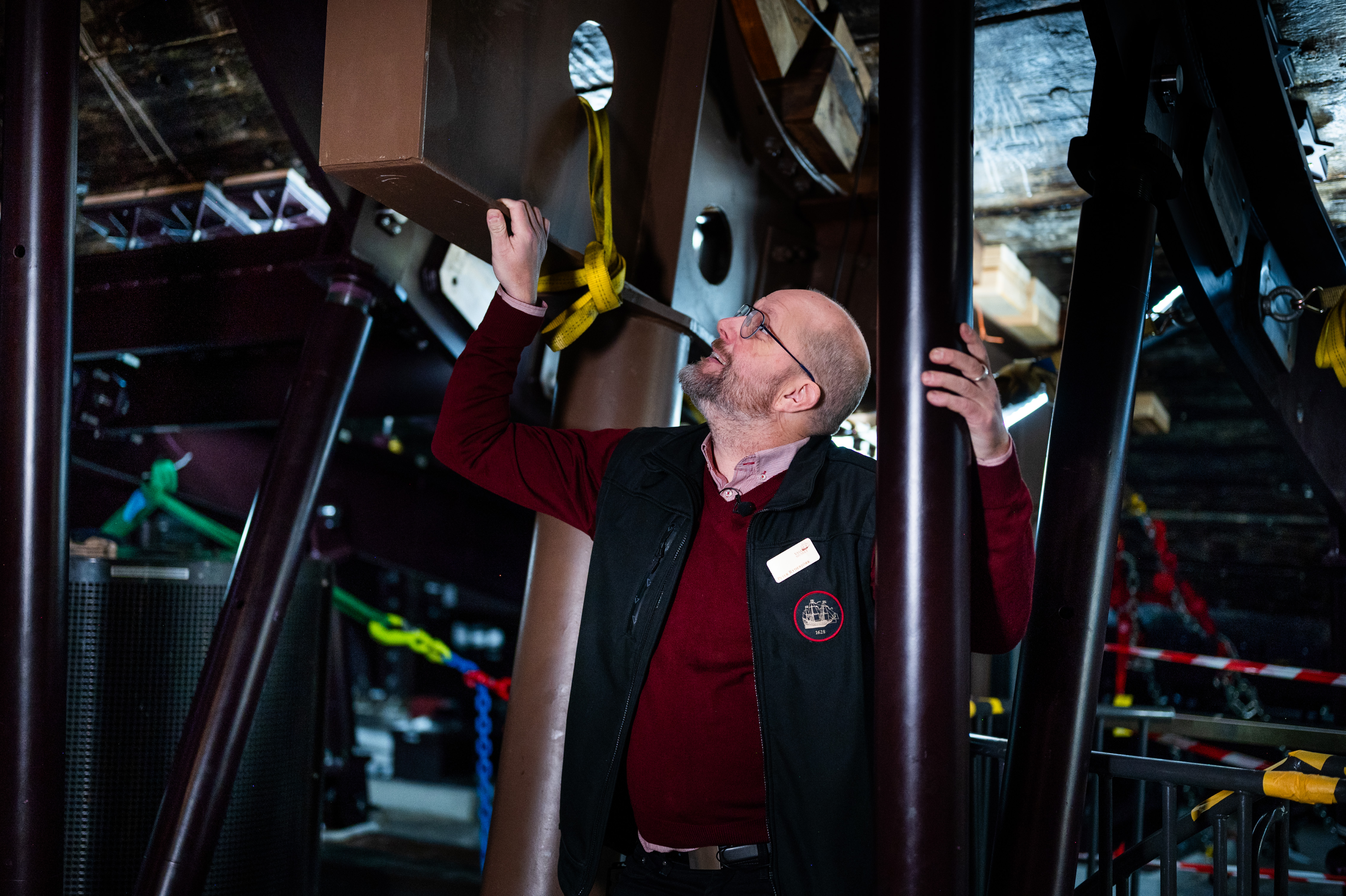 Stötta Vasas projektchef Peter Rydebjörk under skeppet